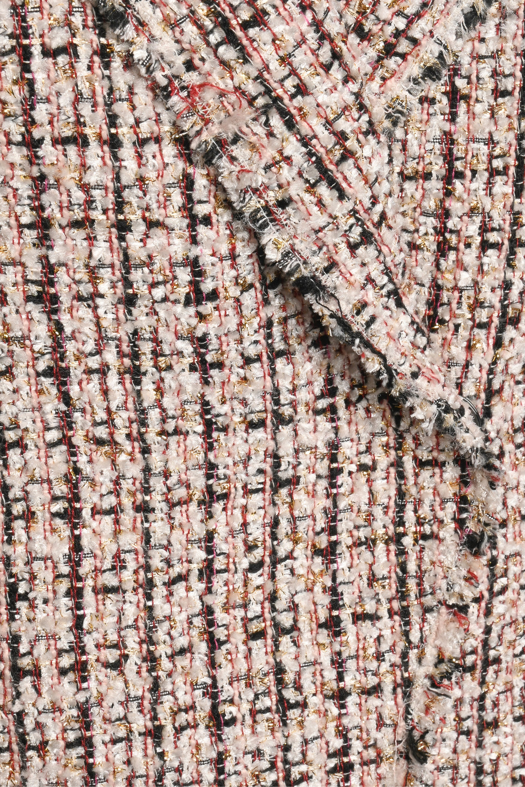 Elie Tahari Size S/M Single Breasted Tweed Raw Edge Blazer