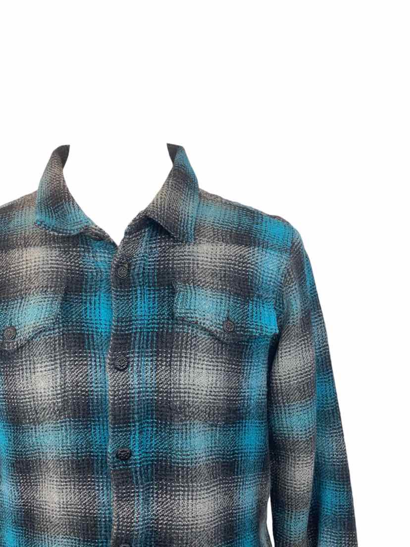 OFF-WHITE Size S Men's Brushed Flannel Shirt Long Sleeve