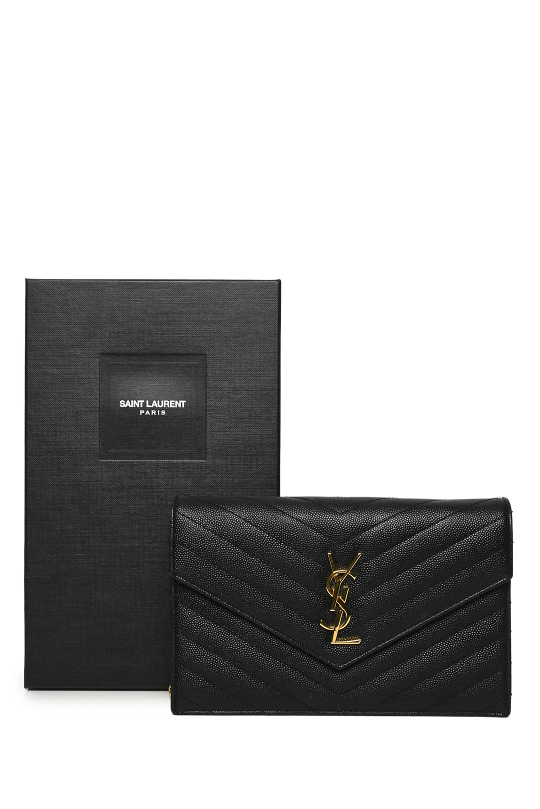 Saint Laurent 2016 Cassandre Envelope Chain Wallet