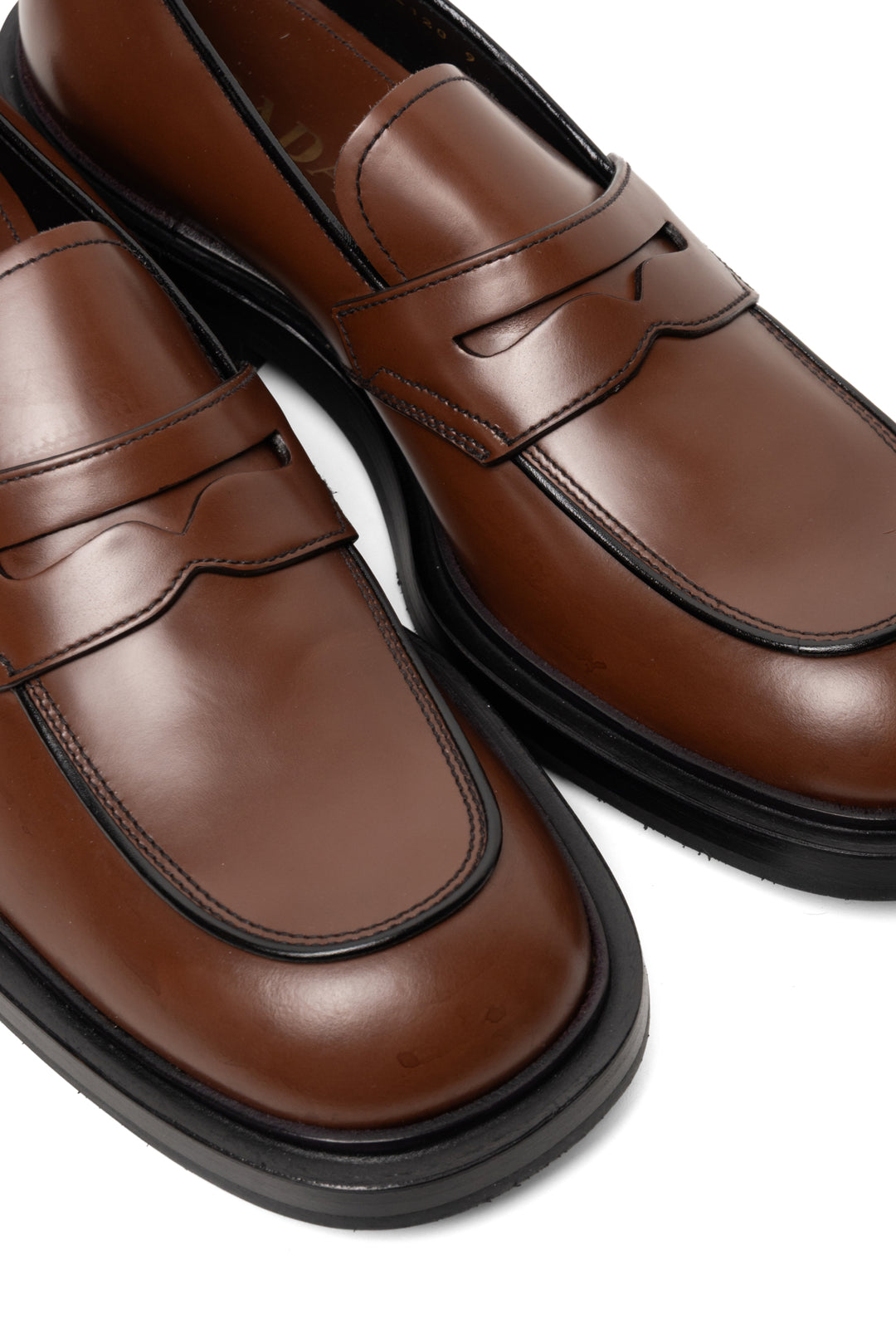 Mens Shoe Size 9 Prada Men's Bruciato Smooth Calfskin Leather Loafers