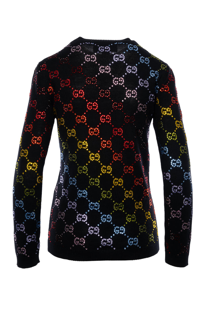 Gucci Size XS Crystal Embellished Sweater