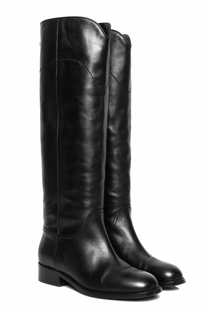 Chanel CC Size 36.5 Riding Boots