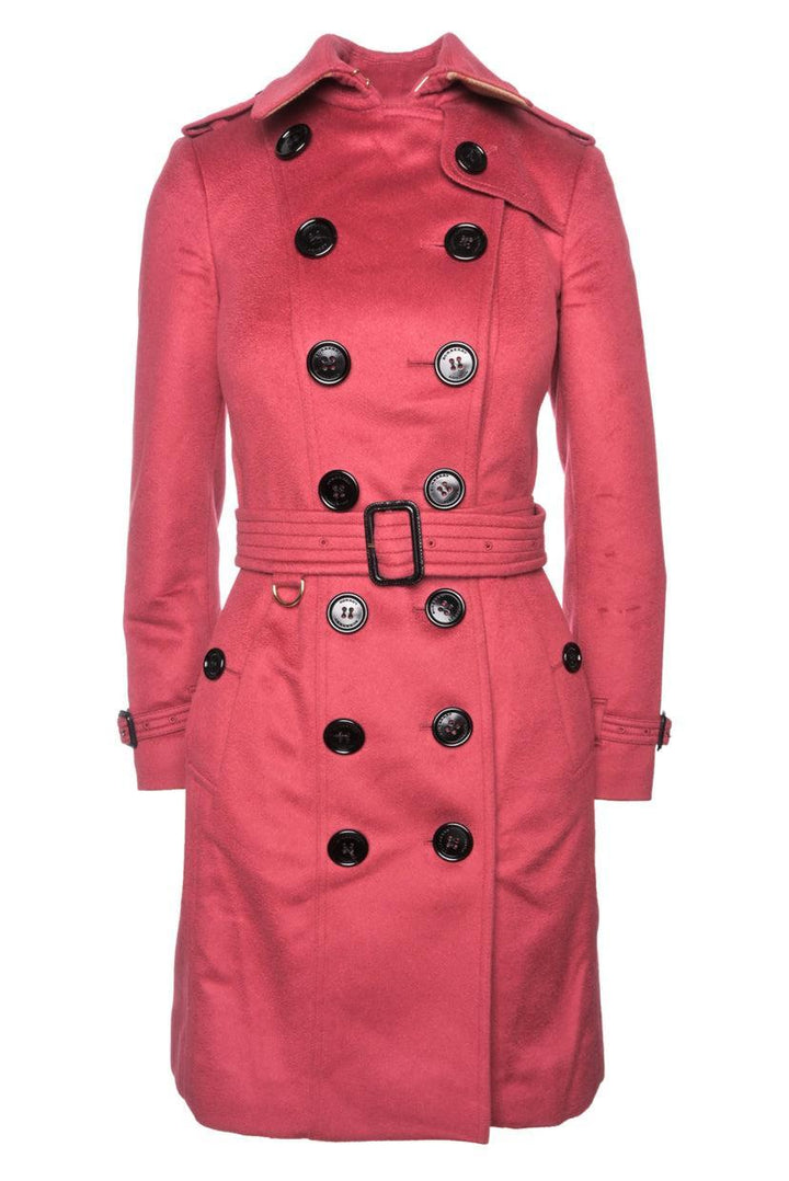 Burberry London Size 2 Cashmere Sandringham Trench Coat