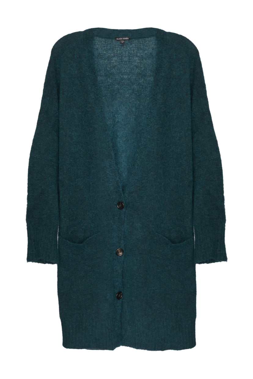 Eileen Fisher Size 3X Mohair Blend Knit Cardigan