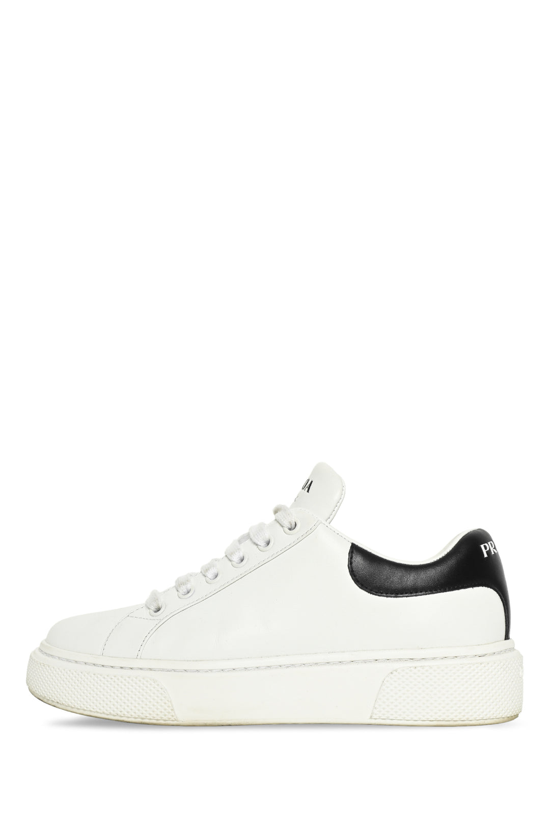 Prada Size 36 Logo Leather Sneaker