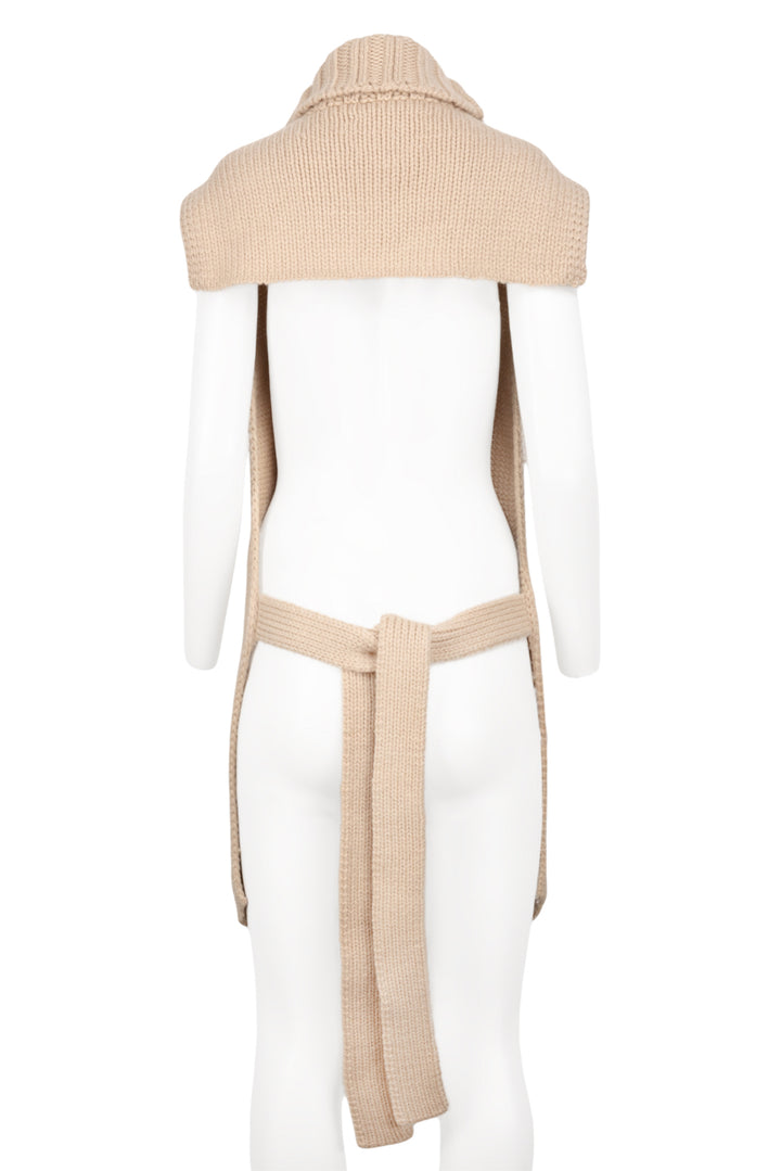 Jil Sander Size OS Turtleneck Open Back Vest