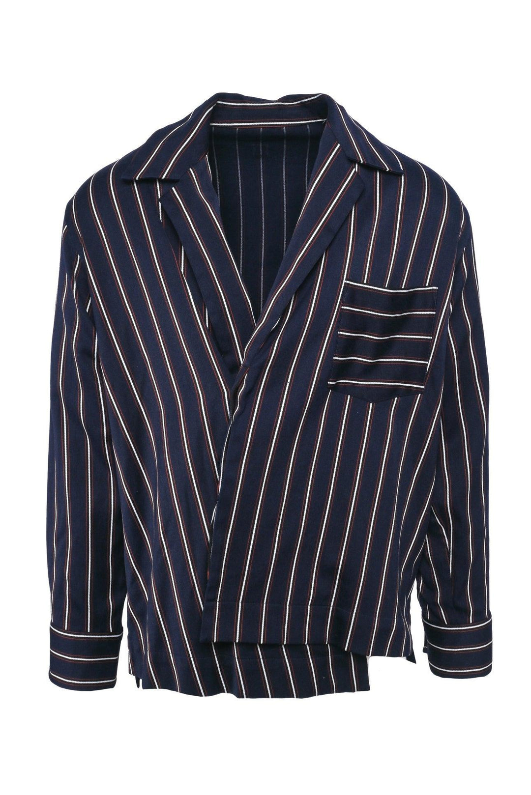 Wooyoungmi Size 46 Men's Striped Blazer