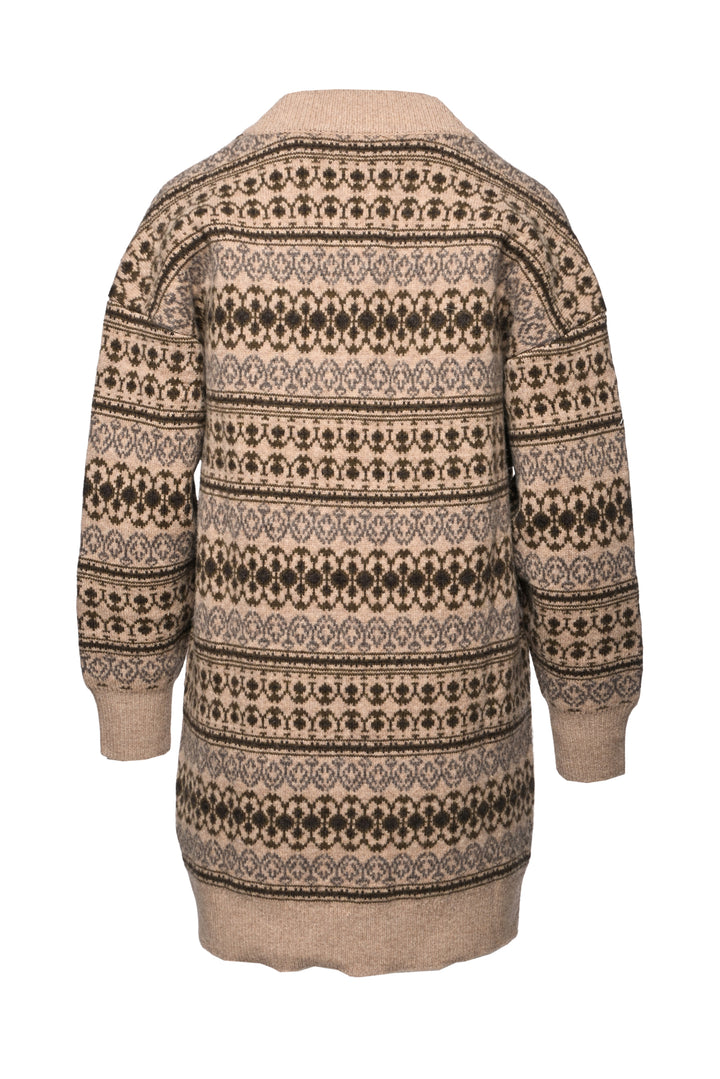 Isabel Marant Etoile Size 34 Lerry Fair Isle Wool Cardigan