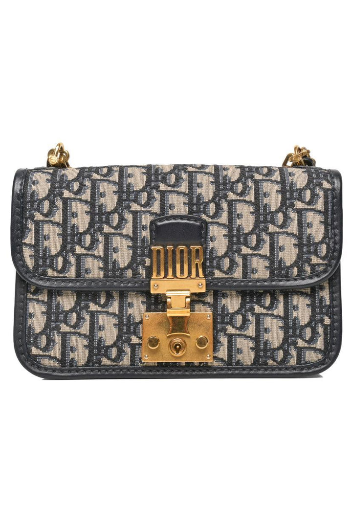 Dior 2018 Oblique DiorAddict Wallet On Chain Shoulder Bag