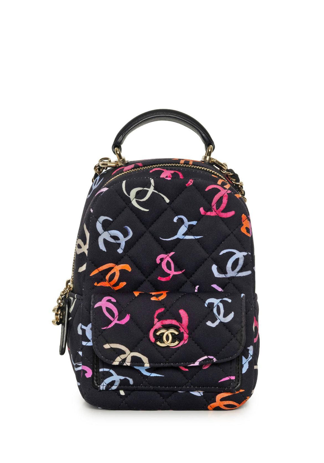 chanel mini cc backpack Chanel Quilted CC Mini Classic BackPack - Luxury Used Designer Backpack