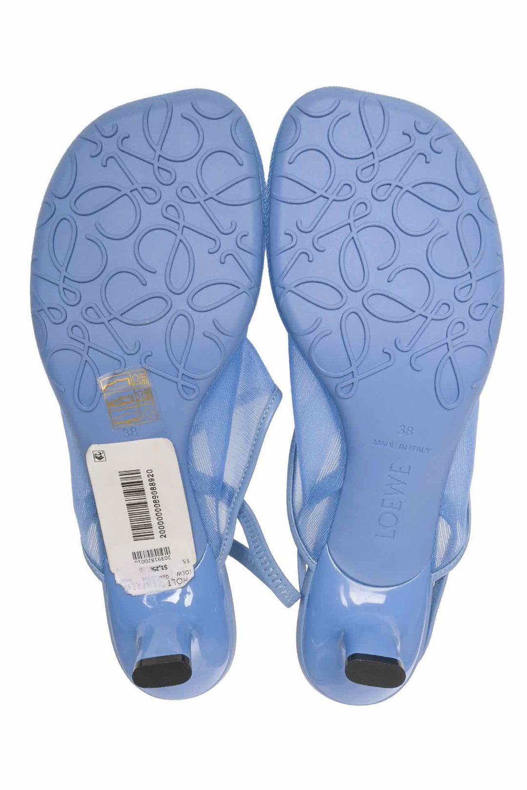 Loewe Size 38 Petal Mesh Slingback Pumps