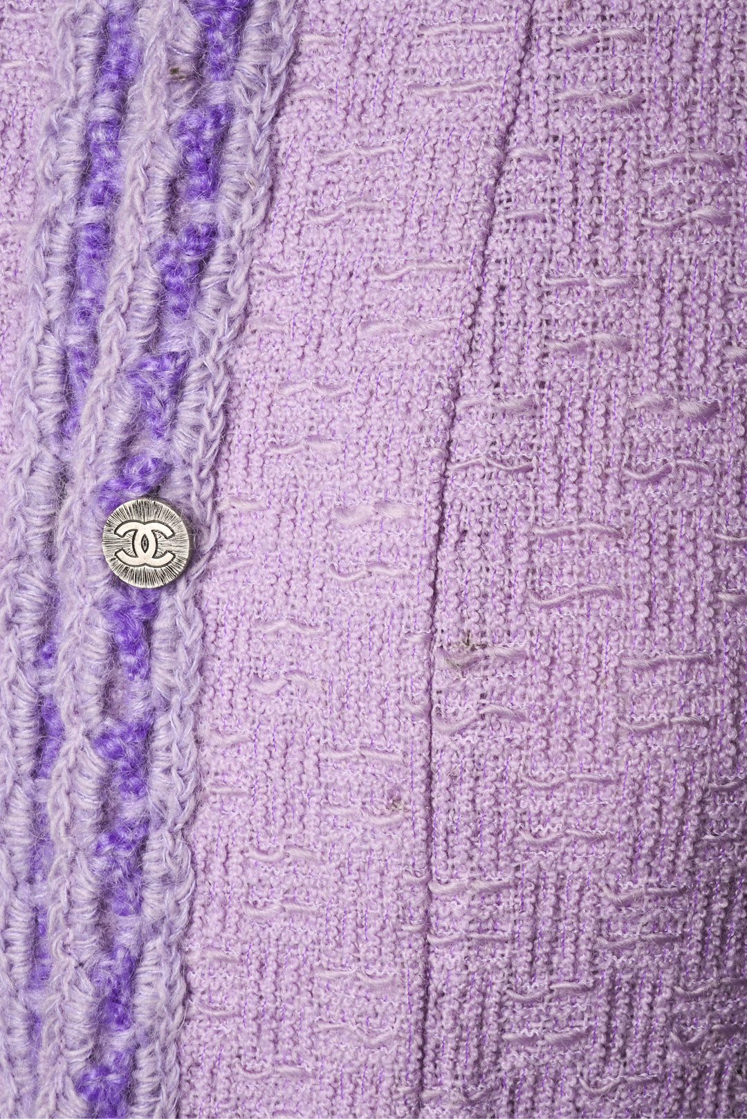 Chanel Size 4 1998 Two Piece Tweed Jacket & Skirt Set