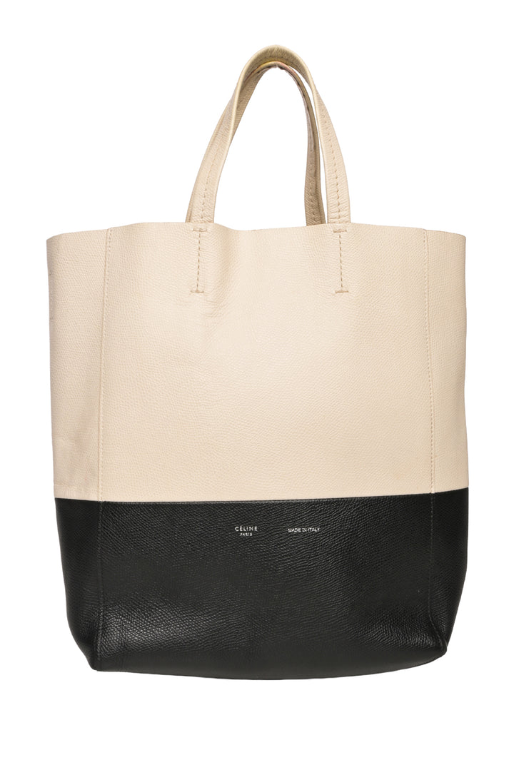 Celine 2014 Bicolor Vertical Cabas Small Tote
