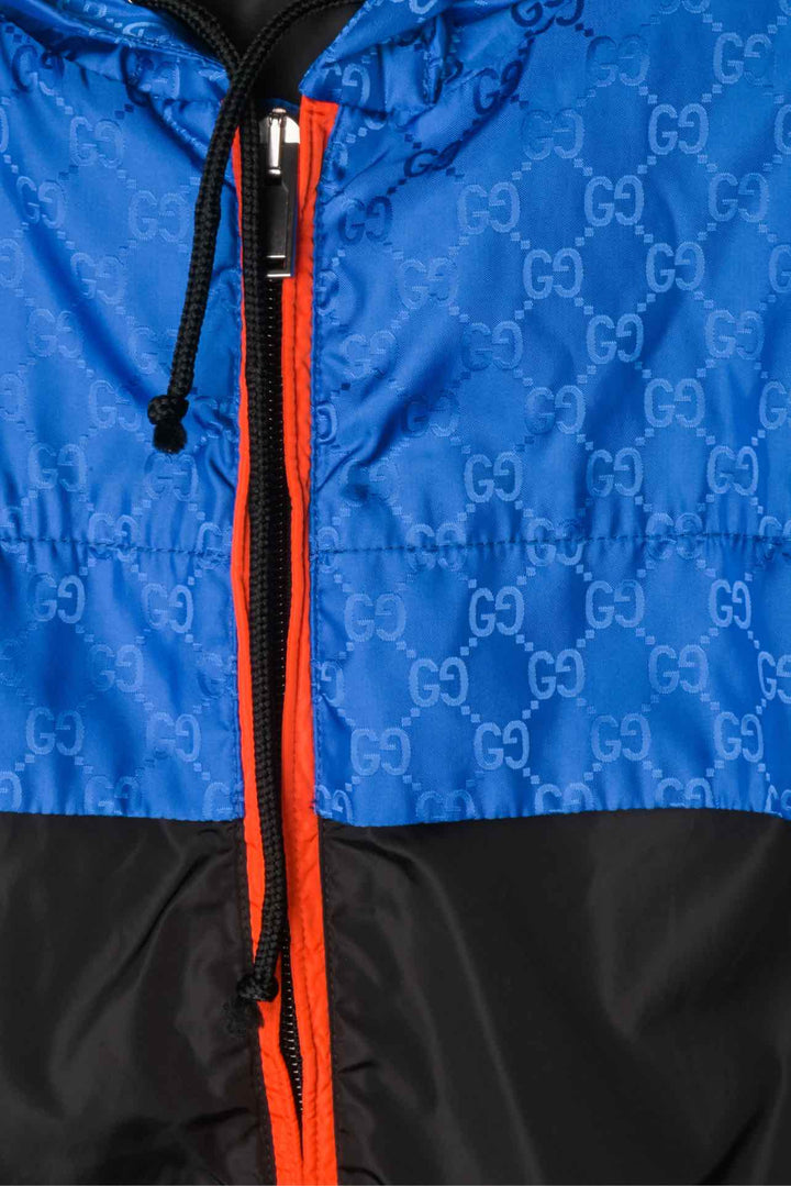 Gucci Size S Men's GG Nylon Hooded Windbreaker Jacket