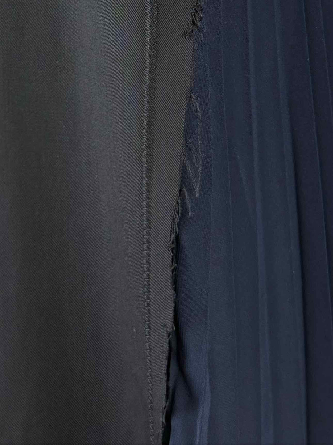 Maison Martin Margiela Size 44 Raw Edge & Side Pleated Midi Dress