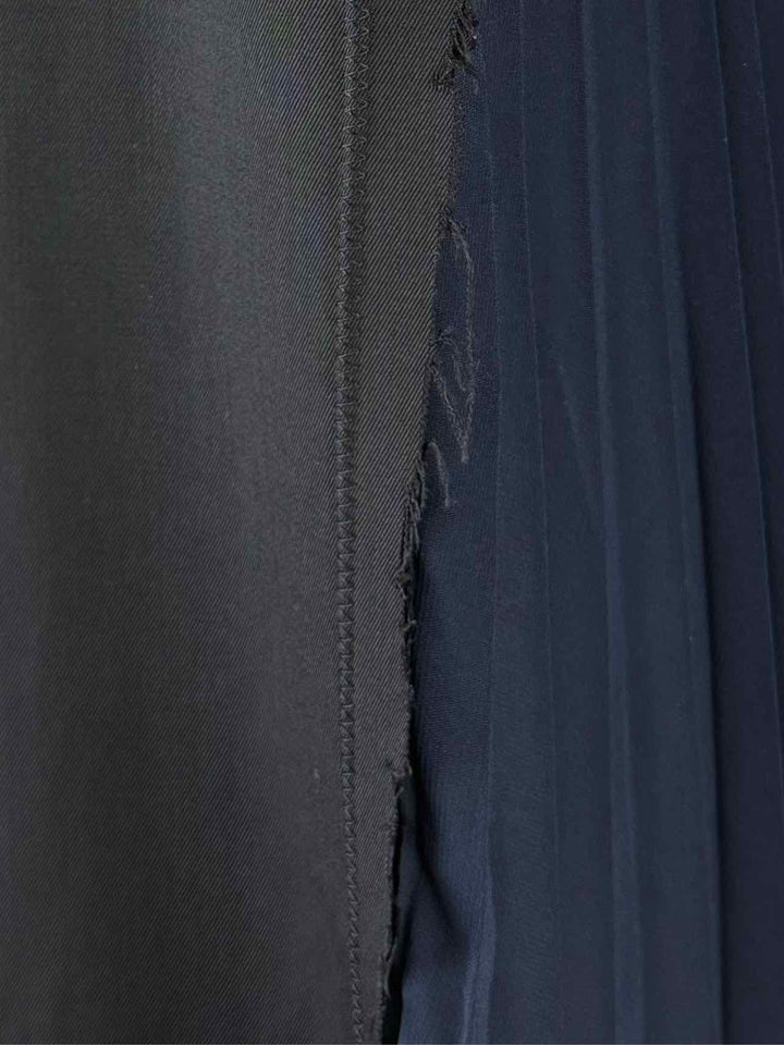 Maison Martin Margiela Size 44 Raw Edge & Side Pleated Midi Dress