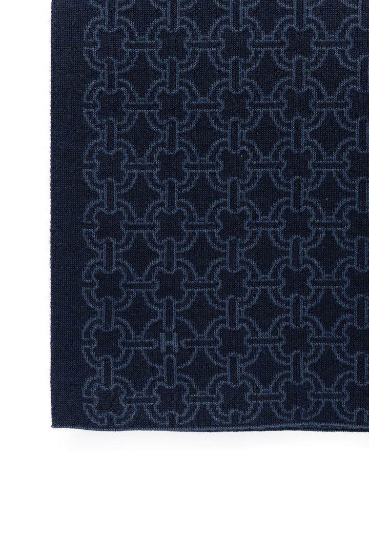 Hermes Cashmere Blend Chain Link Scarf