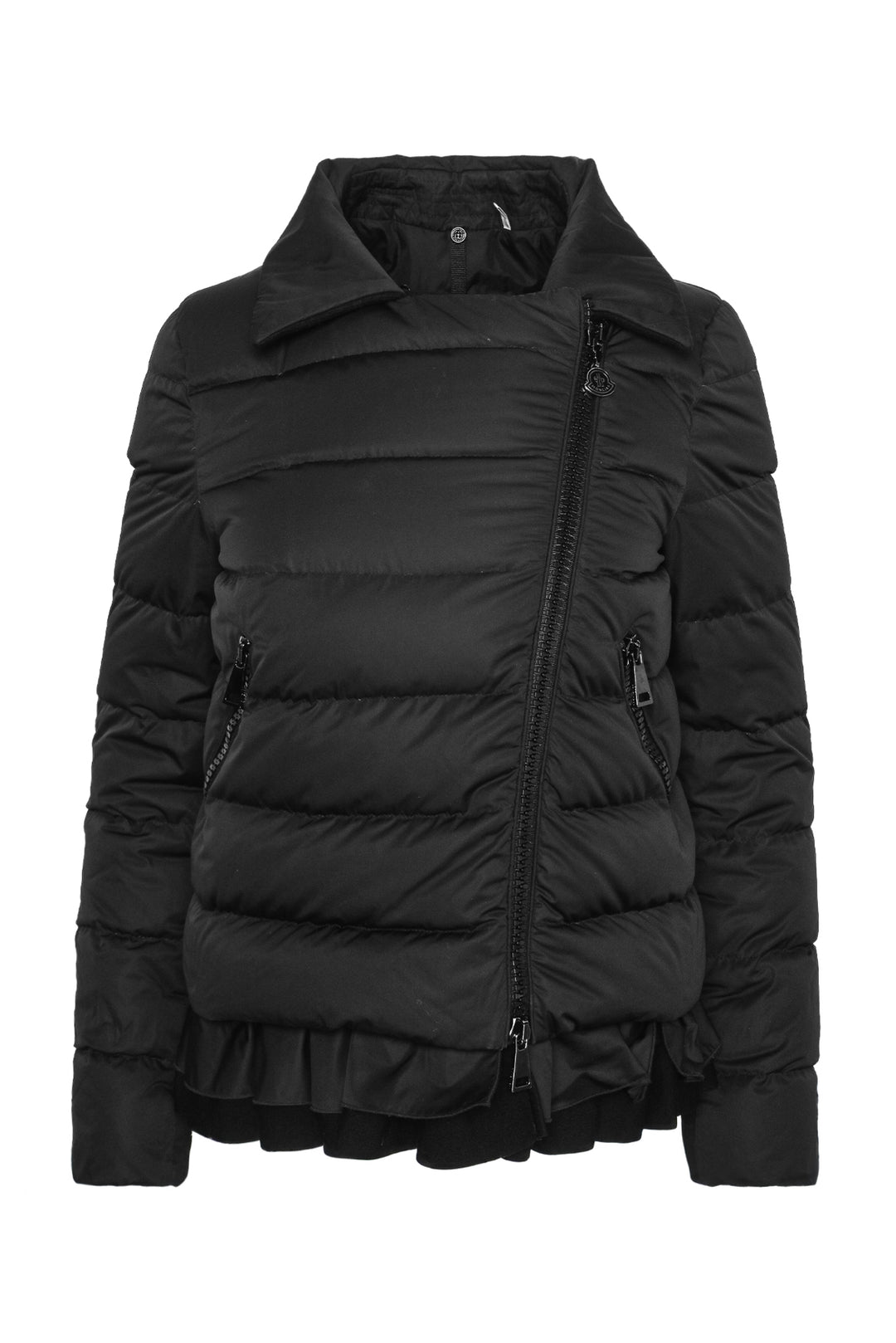 Moncler Size 0 Chenonceau Asymmetric Quilted Down Jacket