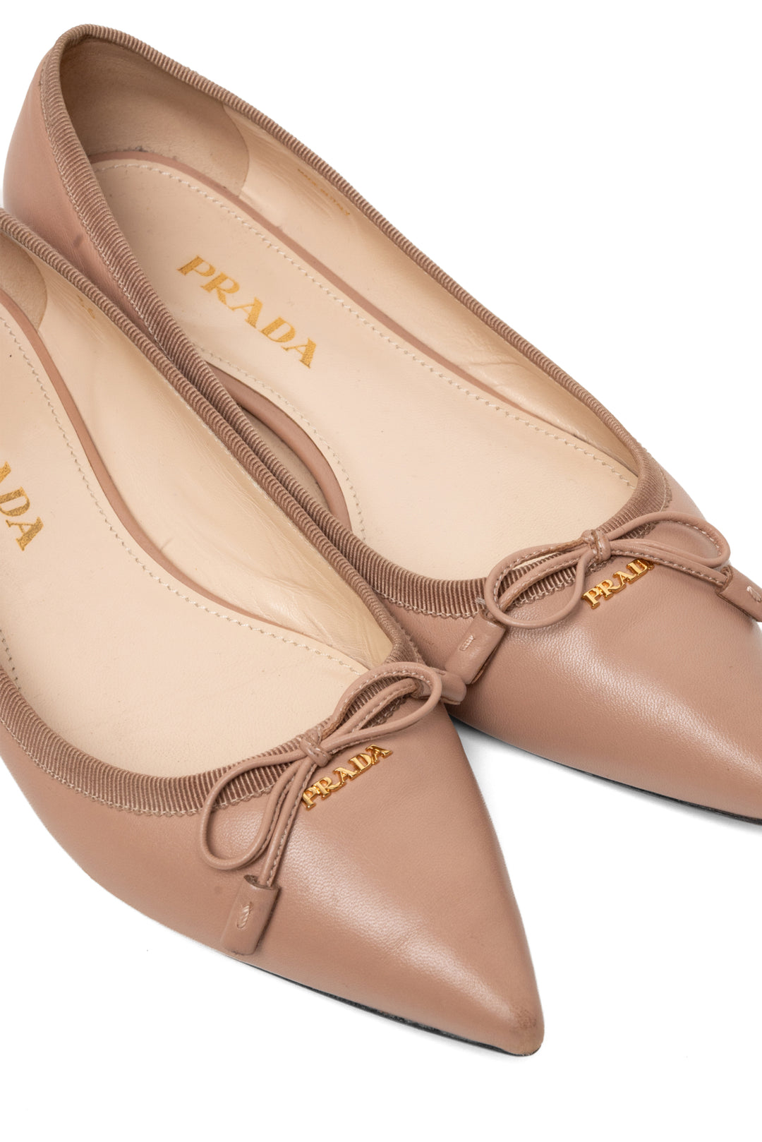 Prada Size 36 Point Toe Ballet Flats