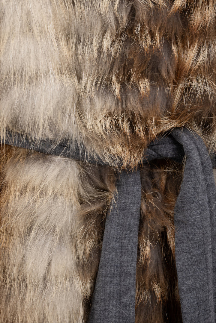 Guy Laroche Size 40 Fur Long Vest