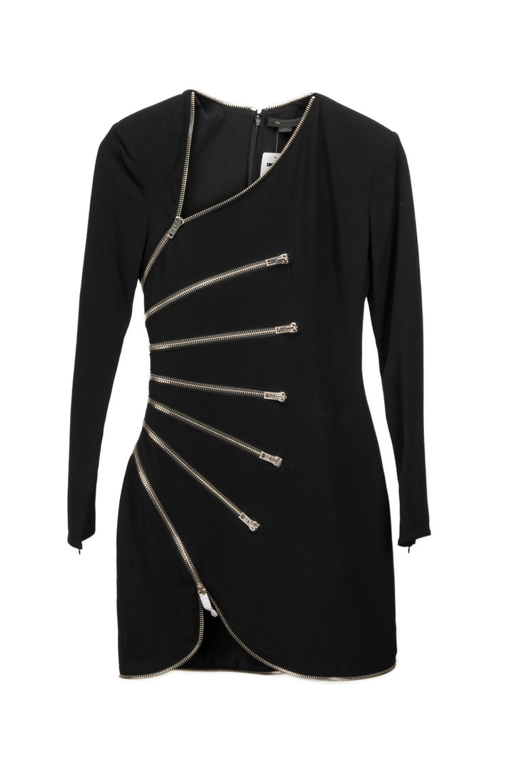 Alexander Wang Size 0 Long Sleeve Zipper Dress