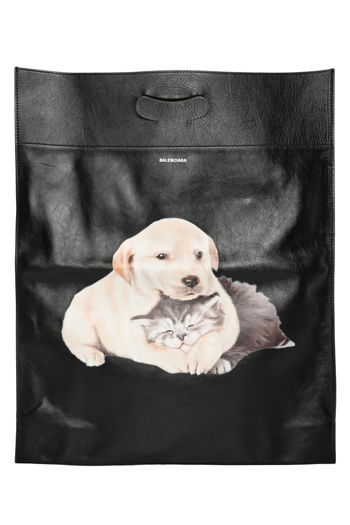 Balenciaga Puppy & Kitten N/S Market Shopper Tote
