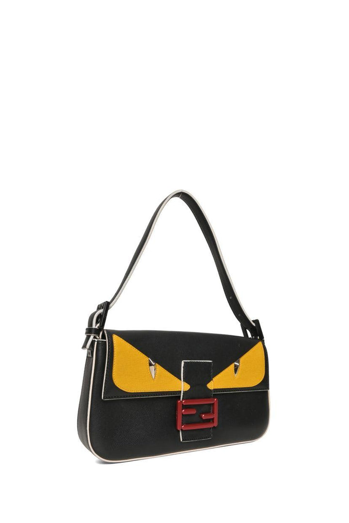 Fendi Vitello Dolce Elite Monster Eyes Baguette Bag