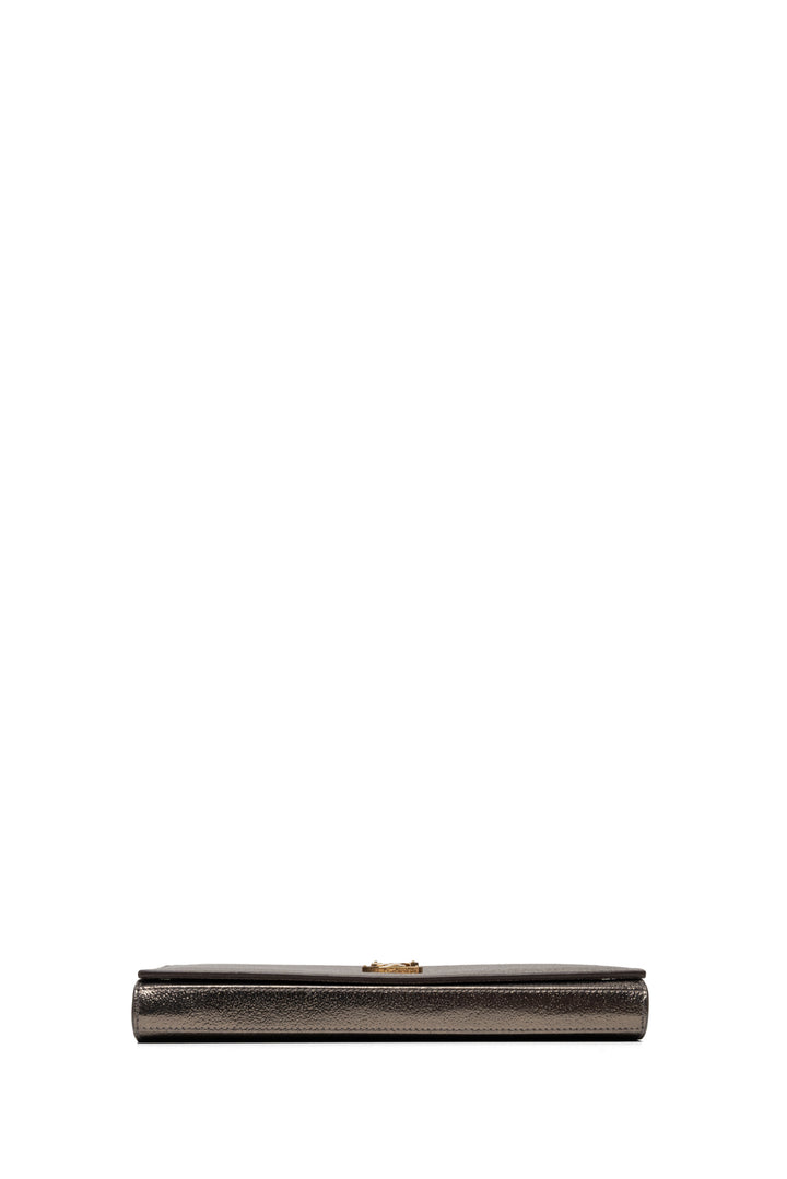 Saint Laurent 2016 Metallic Leather Kate Chain Wallet Crossbody