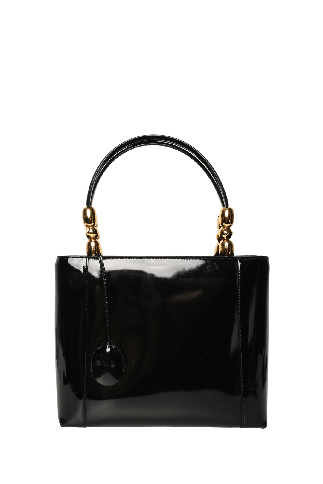 Dior 2000 Malice Pearl Lady Patent Leather Bag