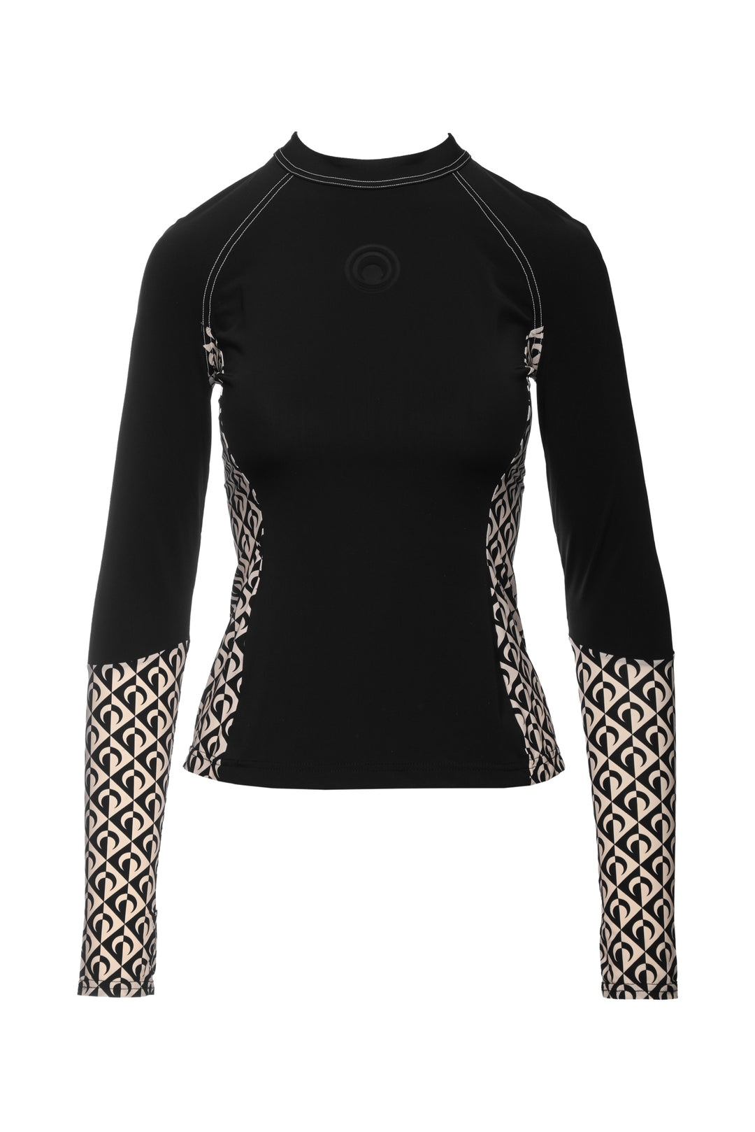 Marine Serre Size M Second Skin Pattern Long Sleeve Top