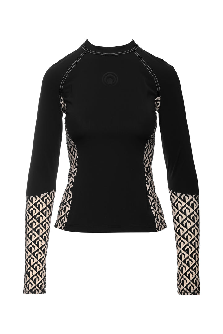 Marine Serre Size M Second Skin Pattern Long Sleeve Top