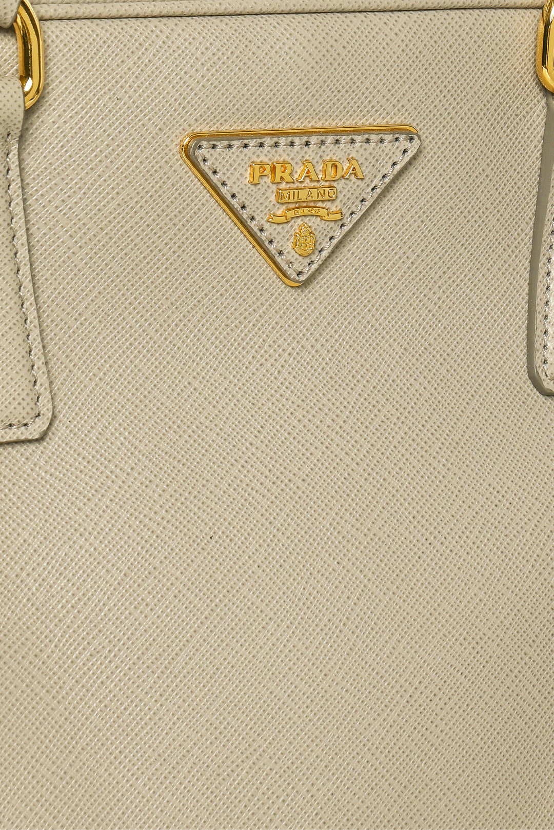 Prada Saffiano Lux Pyramid Frame Purse