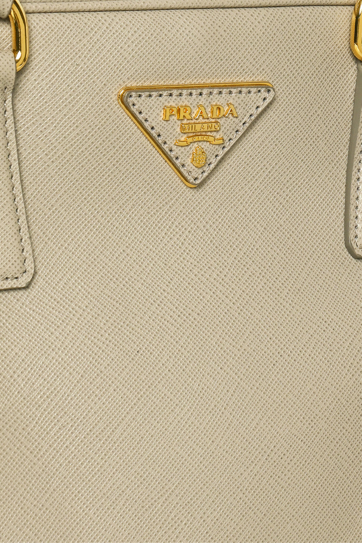 Prada Saffiano Lux Pyramid Frame Purse