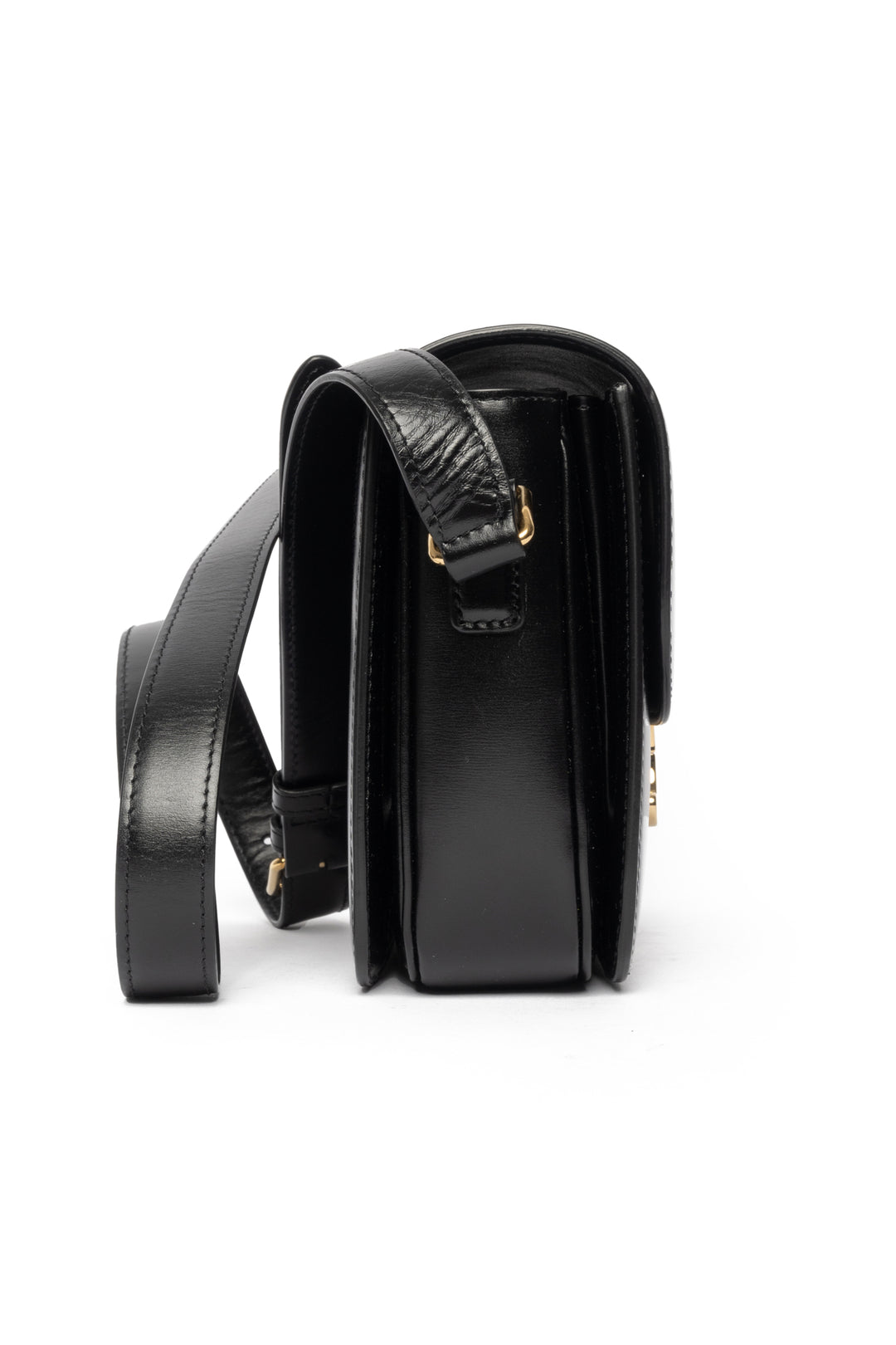 Celine Shiny Calfskin Classique Triomphe Bag