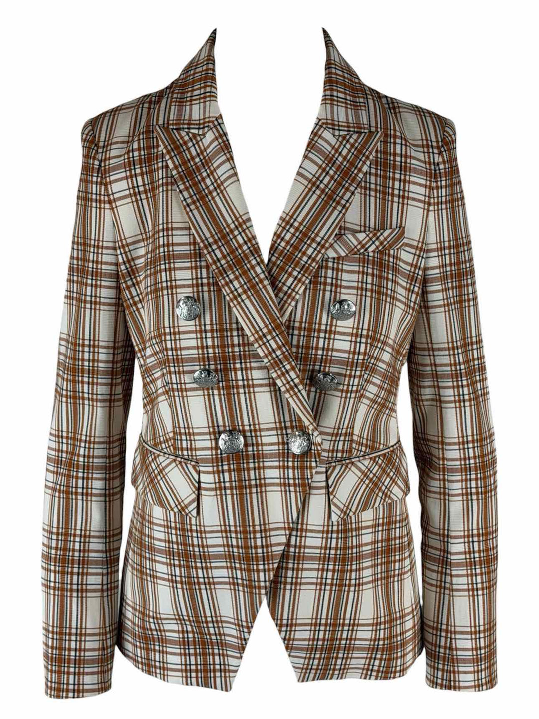 Veronica Beard Size 4 Plaid Miller Dickey Jacket Blazer