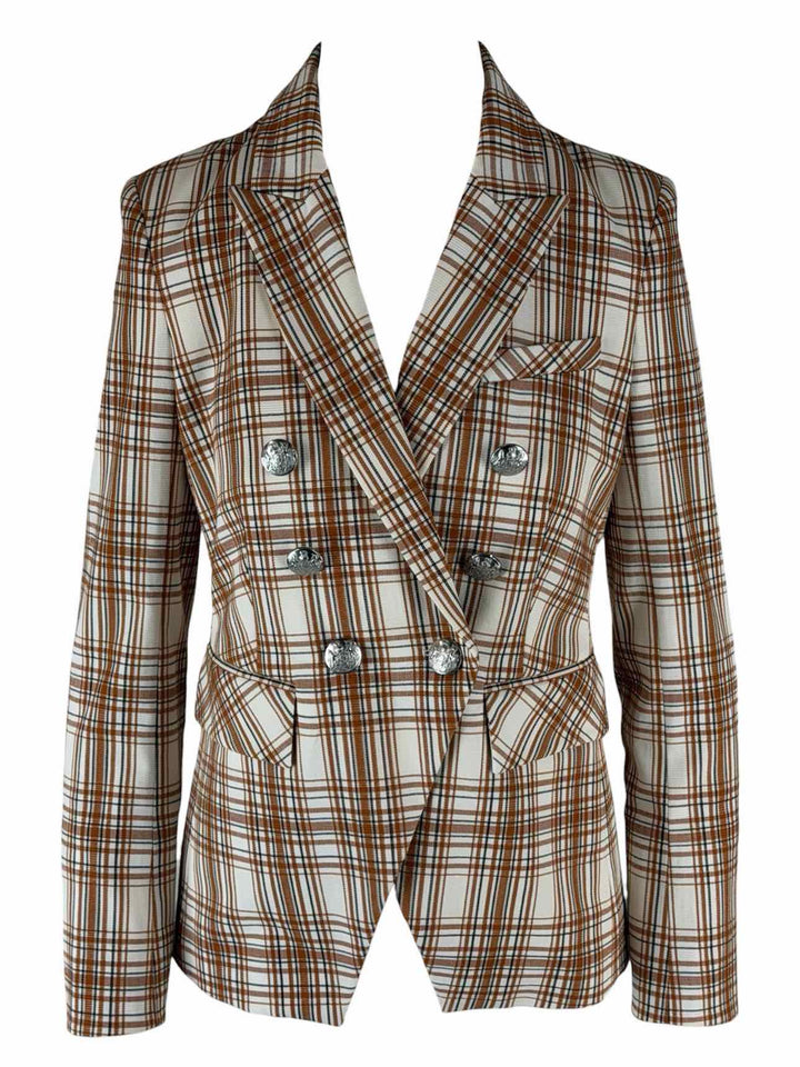 Veronica Beard Size 4 Plaid Miller Dickey Jacket Blazer