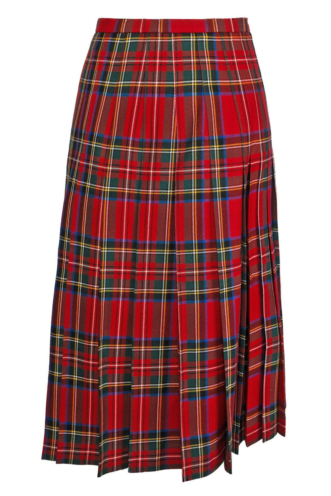 Burberry Size 8 Tartan Pleated Skirt