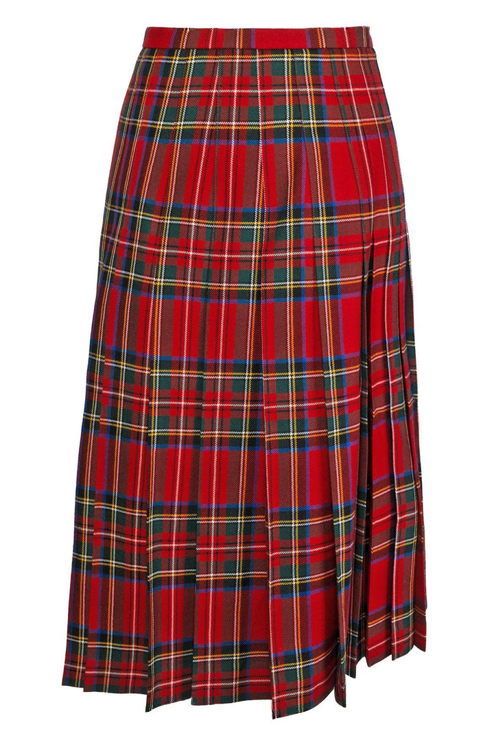 Burberry Size 8 Tartan Pleated Skirt