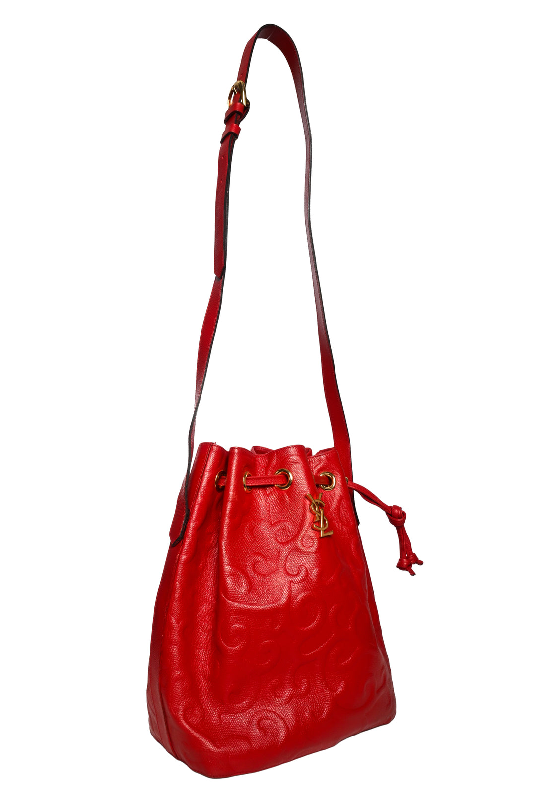 Saint Laurent Vintage YSL Arabesque Bucket Bag