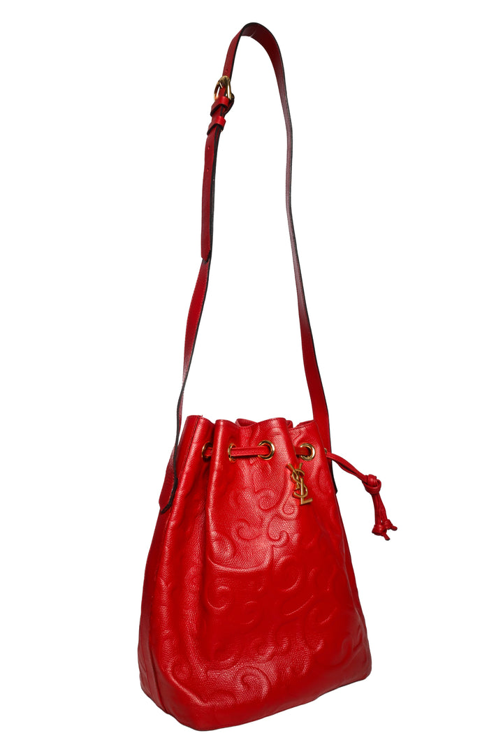 Saint Laurent Vintage YSL Arabesque Bucket Bag