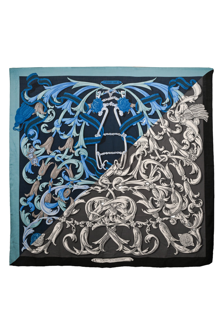 Hermes Le Mors "A La Conetable" Cashmere & Silk Shawl