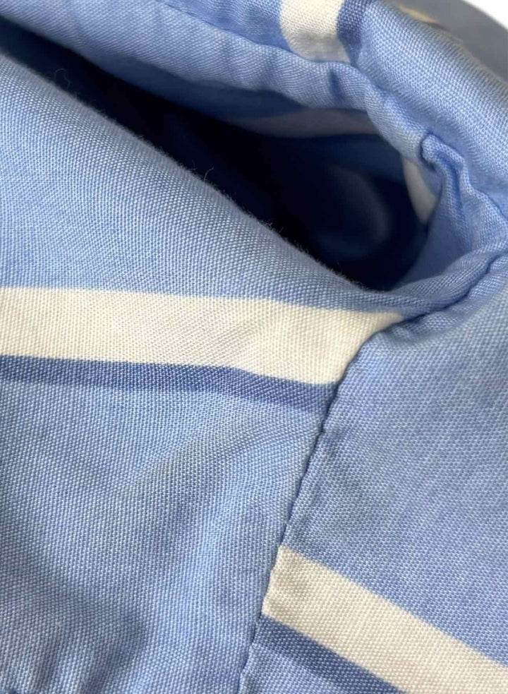 Balenciaga Size 38 Striped Cotton Short SleeveTops
