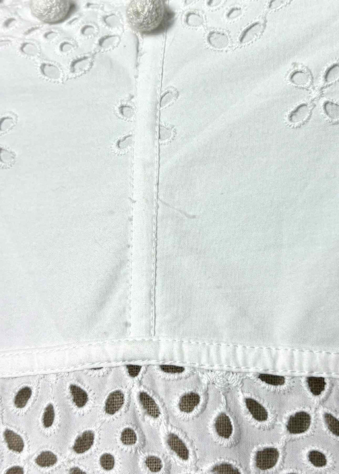Ulla Johnson Size 4 Cotton Eyelet Sleeveless Dress