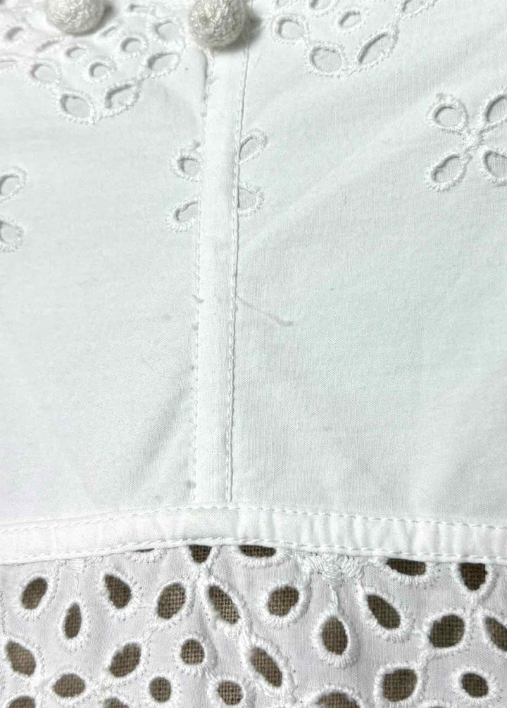 Ulla Johnson Size 4 Cotton Eyelet Sleeveless Dress