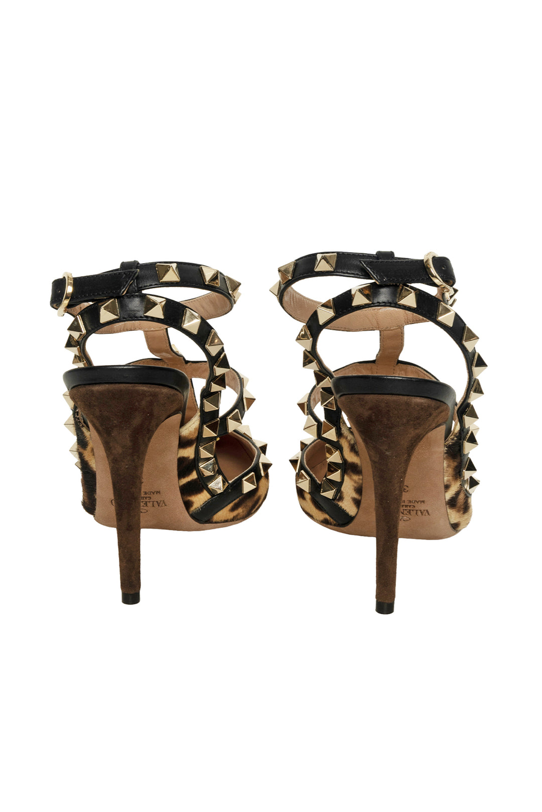 Valentino Size 35 Rockstud Pony-Effect Calfskin Pumps