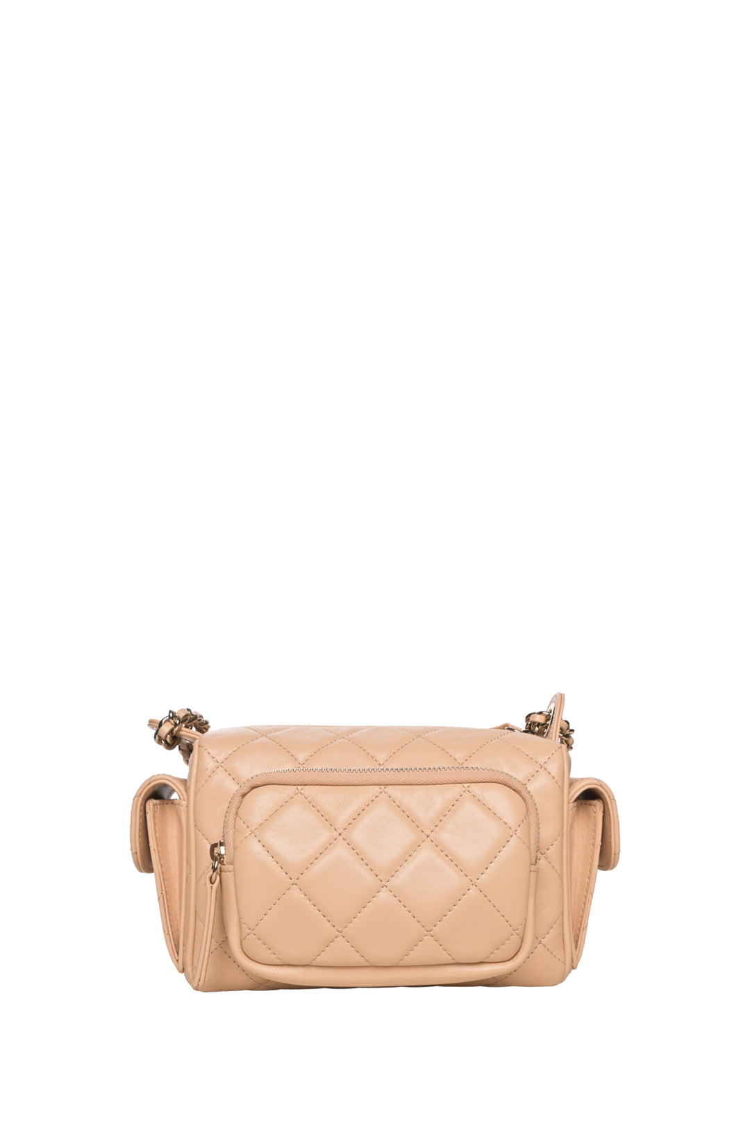 Chanel Lambskin Quilted Multi-Pocket Camera Case Shoulder Bag