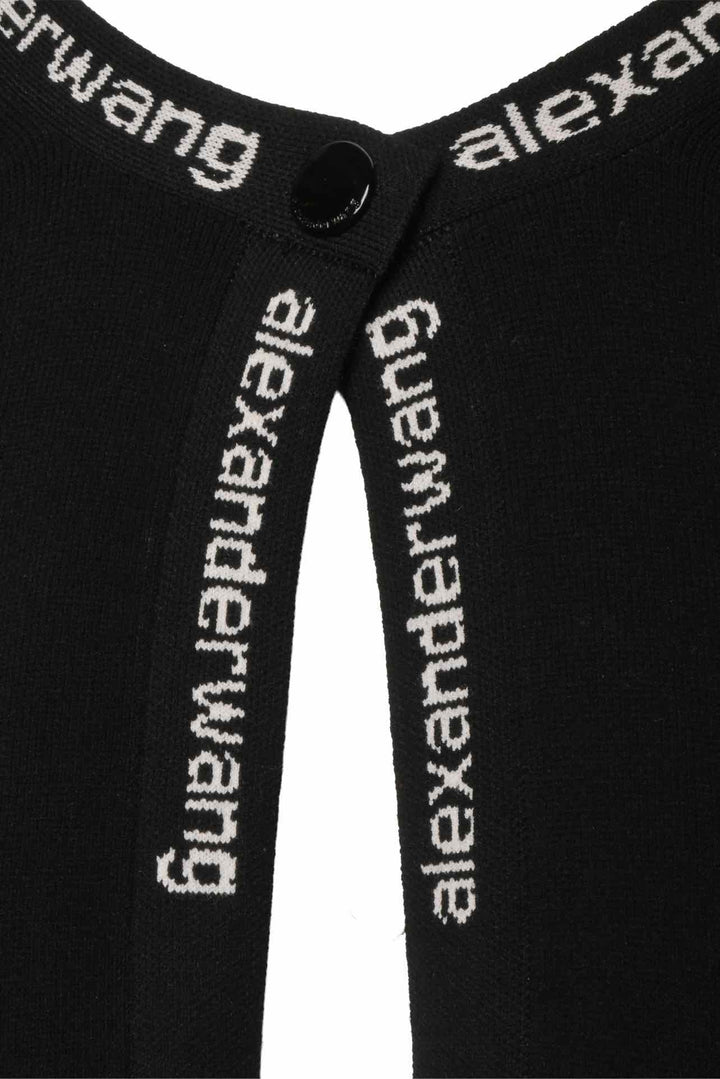 T Alexander Wang Size S Logo Cropped Cardigan