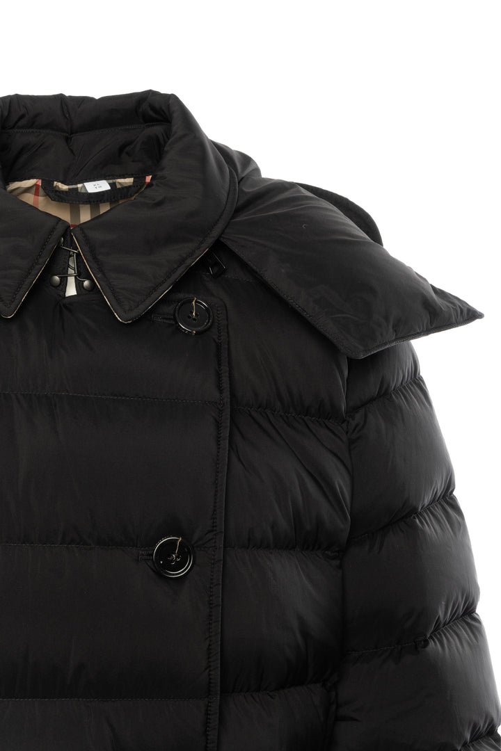 Burberry Size XL Mid Length Nylon Down Puffer Coat