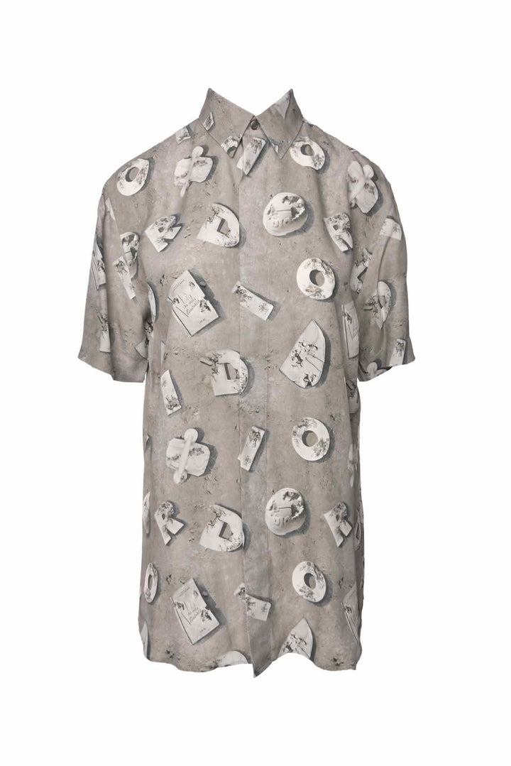 Dior Size 39 Men's Daniel Arsham Lunar Relic Short Sleeve Shirt