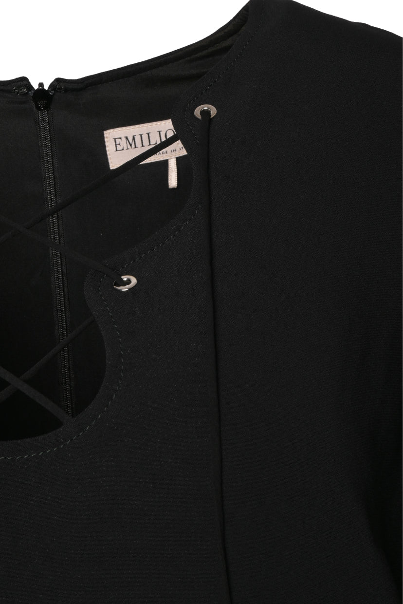 Emilio Pucci Size 14 Midi Lace Up Dress